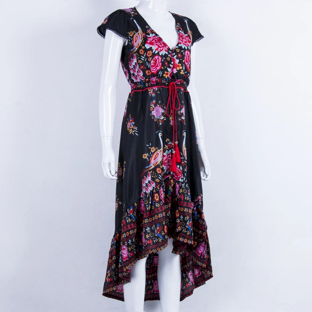 Summer Women Vintage Boho V Neck Long Maxi Floral Dress Party Dresses Beach Sundress
Summer Women Vintage Boho V Neck Long Maxi Floral Dress Party Dresses Beach Sundress