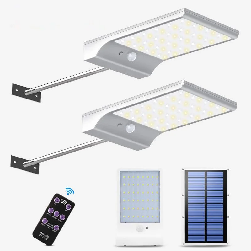450LM 48 LED Solar Power Outdoor Street Light PIR Motion Sensor Remote Control Street Lamps Security Lamp Waterproof Wall Lights
450LM 48 LED Solar Power Outdoor Street Light PIR Motion Sensor Remote Control Street Lamps Security Lamp Waterproof Wall Lights