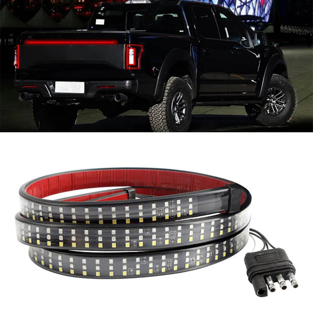 60" Triple Row Truck Tailgate Light Bar LED Strip Reverse Brake Turn Signal Lamp 432Pcs SMD
60" Triple Row Truck Tailgate Light Bar LED Strip Reverse Brake Turn Signal Lamp 432Pcs SMD