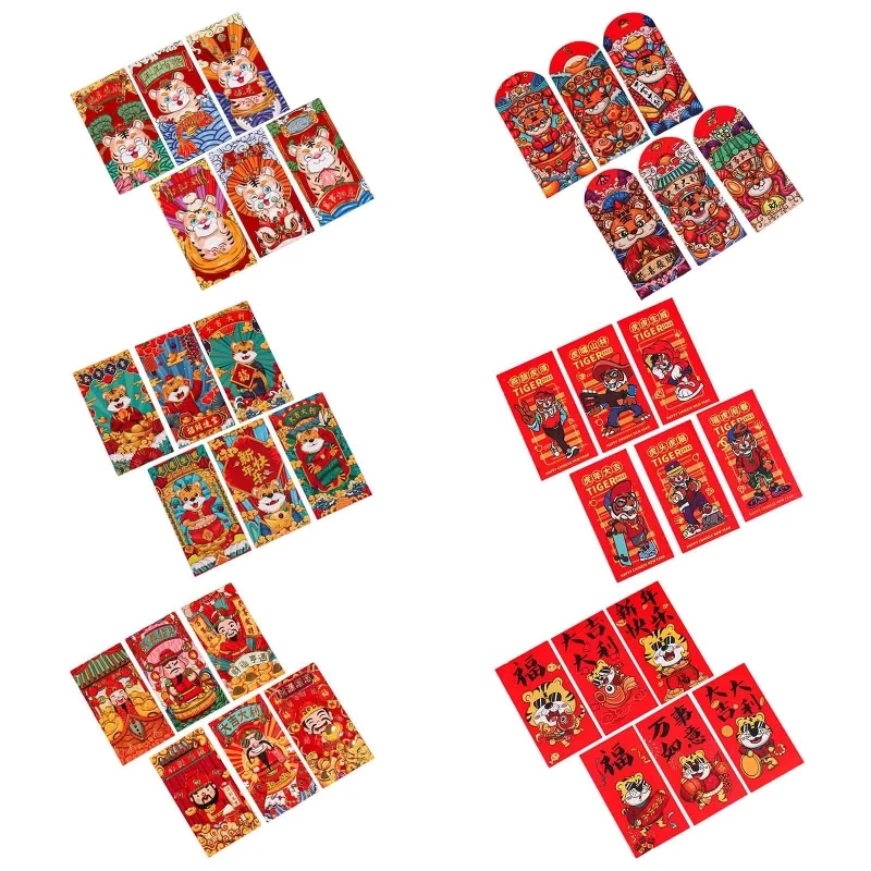 Конверты H051 китайские красные, 6 шт. в комплекте, с мультяшным тигром Hongbao 2022 год Тигра для праздника Весны, Нового года, свадьбы, дня рождения
Конверты H051 китайские красные, 6 шт. в комплекте, с мультяшным тигром Hongbao 2022 год Тигра для праздника Весны, Нового года, свадьбы, дня рождения