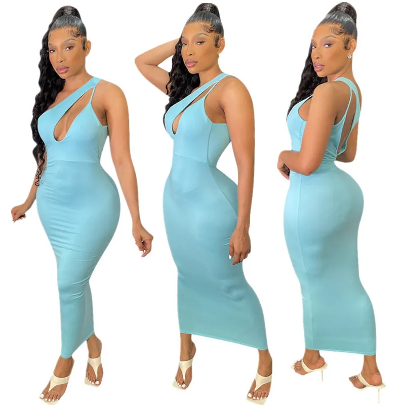 Sexy Asymmetric Cut Out Maxi Dresses for Women Summer Party Dress Blue Sleeveless Bodycon Dress Streetwear Outfits
Sexy Asymmetric Cut Out Maxi Dresses for Women Summer Party Dress Blue Sleeveless Bodycon Dress Streetwear Outfits