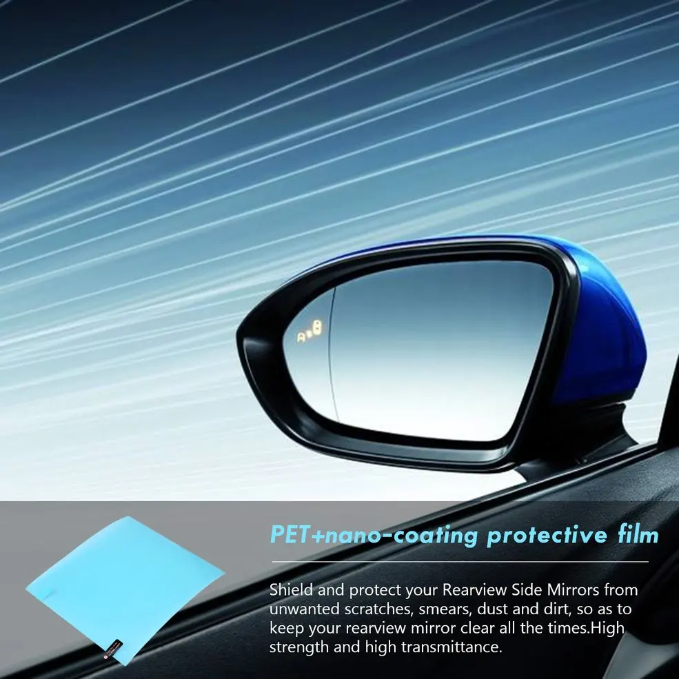 2 PCS Car Rearview Mirror Protective Film Soft Film Anti-Water/Fog/Rain/Scrach Nano Coating Rainproof Mist Film for Car
2 PCS Car Rearview Mirror Protective Film Soft Film Anti-Water/Fog/Rain/Scrach Nano Coating Rainproof Mist Film for Car
