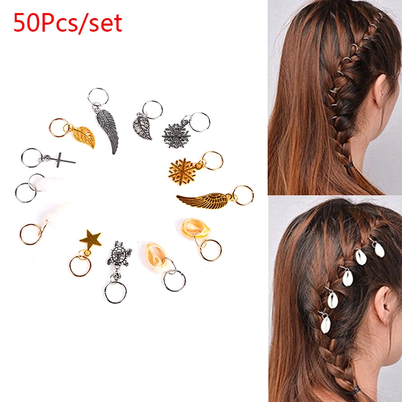50Pcs/Set Dreadlocks Beads Cuffs Hair Braid Rings Clip Pendants Braiding Rings Set Hair Clip For Women
50Pcs/Set Dreadlocks Beads Cuffs Hair Braid Rings Clip Pendants Braiding Rings Set Hair Clip For Women