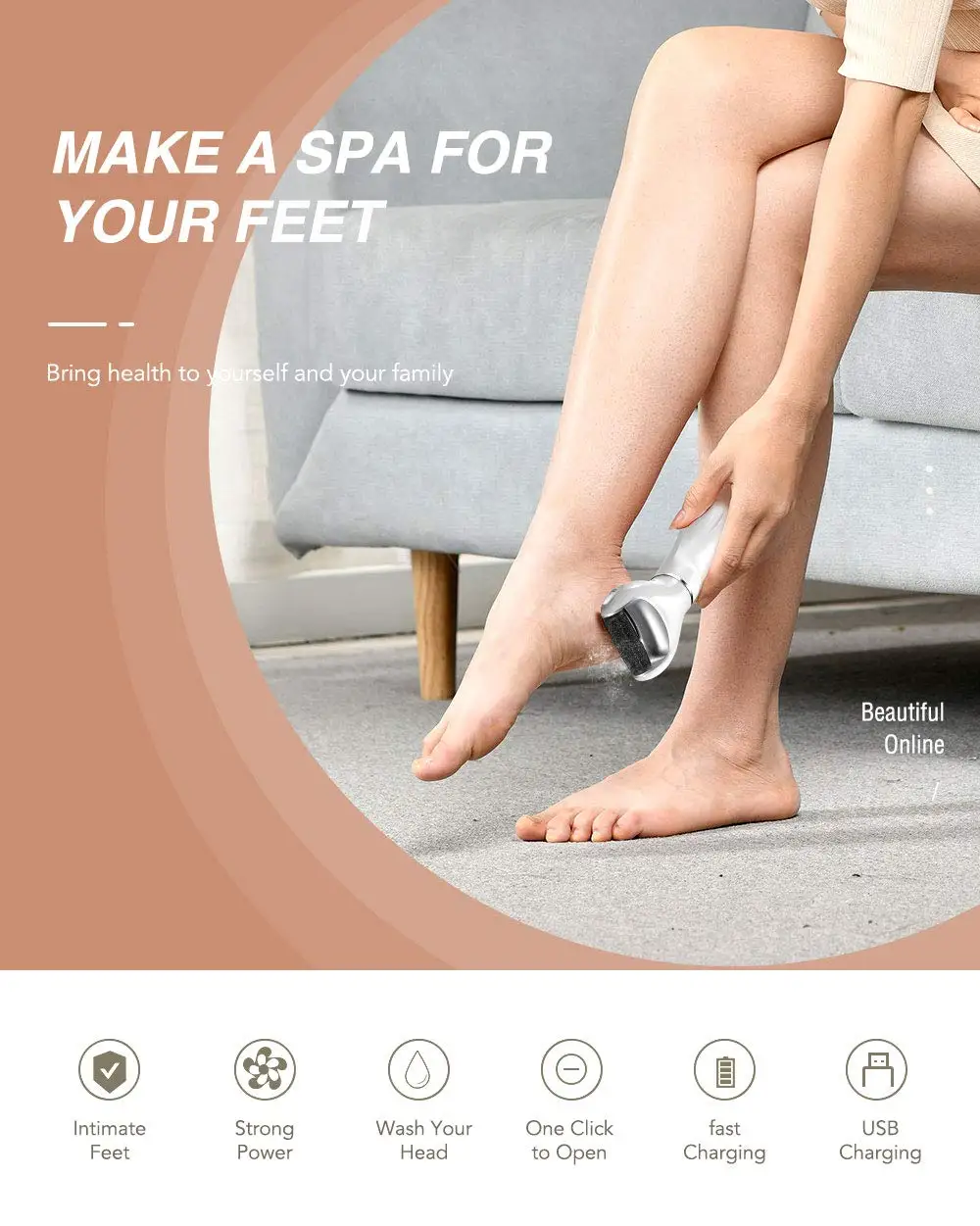 Electric Foot File Pedicure Callus Remover Electric electric vacuum adsorption foot grinder professional pedicure machine tools
Electric Foot File Pedicure Callus Remover Electric electric vacuum adsorption foot grinder professional pedicure machine tools