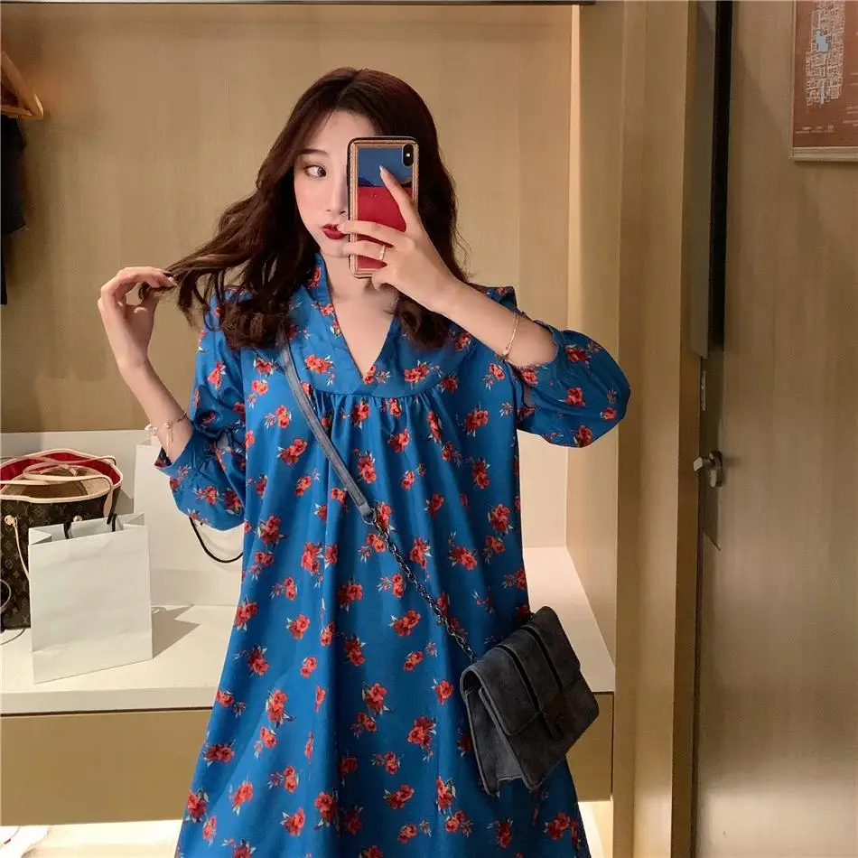 ZOSOL Spring and Summer New Style Retro V-neck Flower Floral Printed Dress
ZOSOL Spring and Summer New Style Retro V-neck Flower Floral Printed Dress