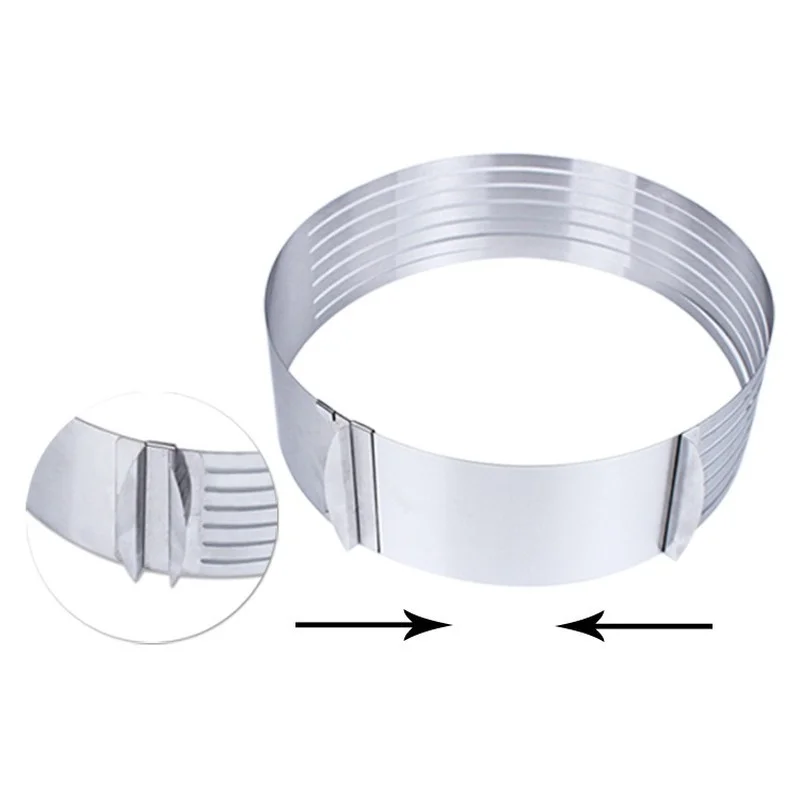 Adjustable Cake Cutter Slicer Stainless Steel Bread Cake Slicer Cutter Mold DIY Cake Decorating Tools Baking Accessories
Adjustable Cake Cutter Slicer Stainless Steel Bread Cake Slicer Cutter Mold DIY Cake Decorating Tools Baking Accessories