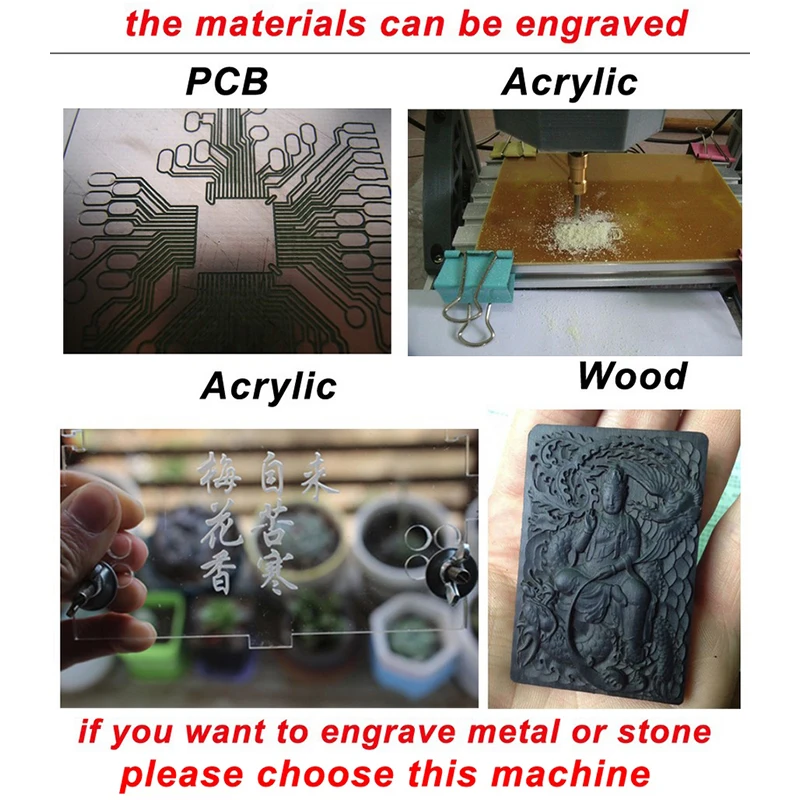 Domestica CNC1610 Laser Engraving Machine ER11 500mw 1500mw 5500mw Head Wood Router PCB Milling Machine Wood Carving Machine DIY
Domestica CNC1610 Laser Engraving Machine ER11 500mw 1500mw 5500mw Head Wood Router PCB Milling Machine Wood Carving Machine DIY