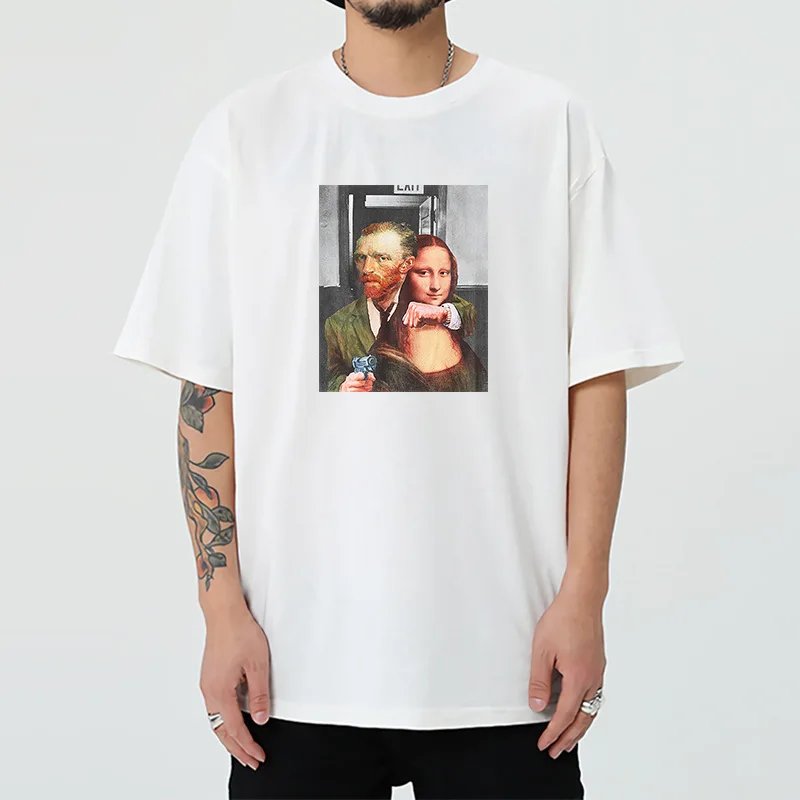 Mona Lisa Mask Aesthetic Harajuku T Shirt Men Ullzang Vintage Graphic T-shirt Funny Cartoon 90s Tshirt Tees Casual White Tops
Mona Lisa Mask Aesthetic Harajuku T Shirt Men Ullzang Vintage Graphic T-shirt Funny Cartoon 90s Tshirt Tees Casual White Tops