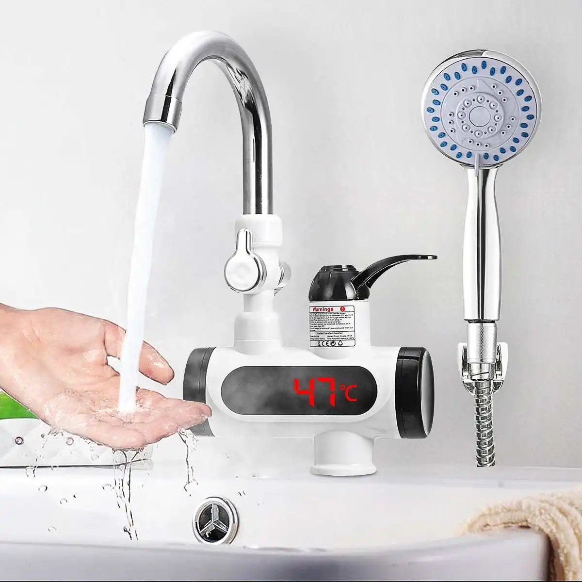 3000W 220V kitchen electric water heater faucet instantaneous water heater cold water heater without water tank LED water heater
3000W 220V kitchen electric water heater faucet instantaneous water heater cold water heater without water tank LED water heater