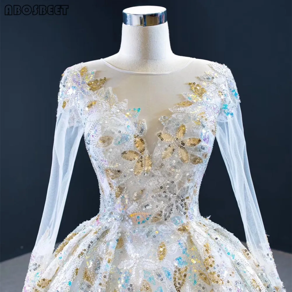 Ball Gown Prom Dress Long Sleeve Shining Sequins Beads with Long Train Elegant Evening Gown Prom Party Dress for Women Lace Up
Ball Gown Prom Dress Long Sleeve Shining Sequins Beads with Long Train Elegant Evening Gown Prom Party Dress for Women Lace Up