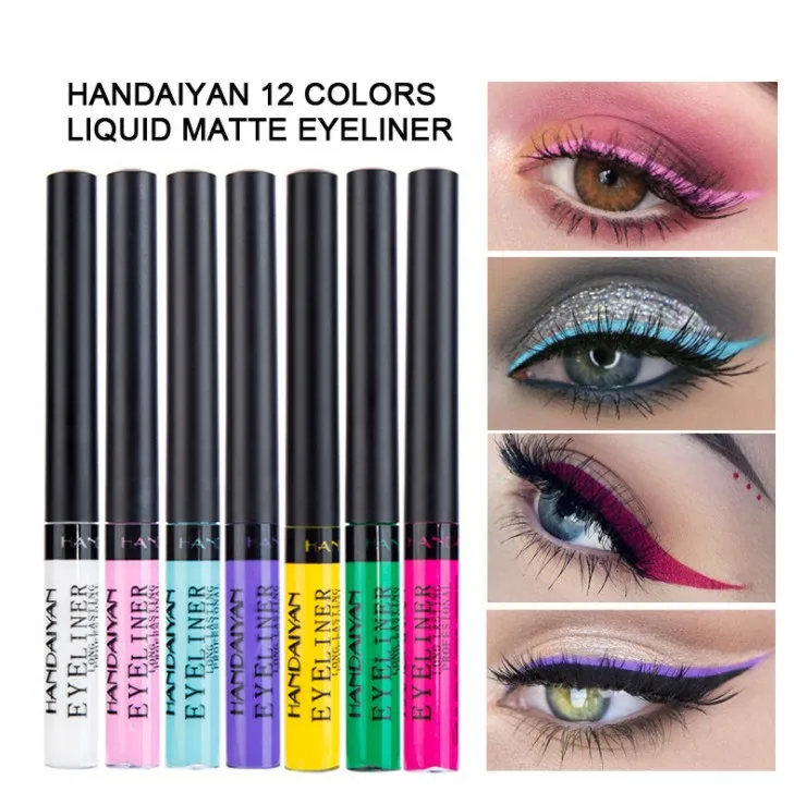 Подводка для глаз, 12 цветов, стойкая, суперводостойкая, быстросохнущая, легко наносится, макияж для глаз, косметические инструменты 
Подводка для глаз, 12 цветов, стойкая, суперводостойкая, быстросохнущая, легко наносится, макияж для глаз, косметические инструменты