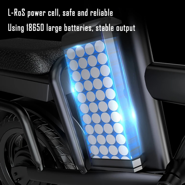 Folding electric bicycle Battery car Female mini electric car driving small car Lithium battery moped