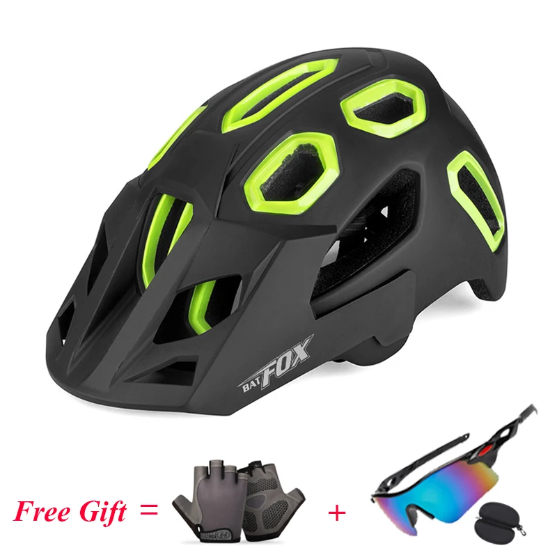 BATFOX MTB Bicycle Cycling Helmet Men Women Ultra-light Unisex Outdoor Mountain Road Bike Integrally Molded Cycling Safety Caps
BATFOX MTB Bicycle Cycling Helmet Men Women Ultra-light Unisex Outdoor Mountain Road Bike Integrally Molded Cycling Safety Caps