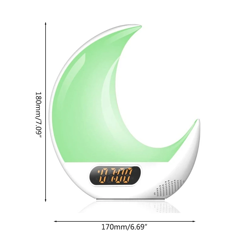 Wake Up Night Light Bedside Lamp Sunrise Sunset Simulation Alarm Clock 7 Color
Wake Up Night Light Bedside Lamp Sunrise Sunset Simulation Alarm Clock 7 Color