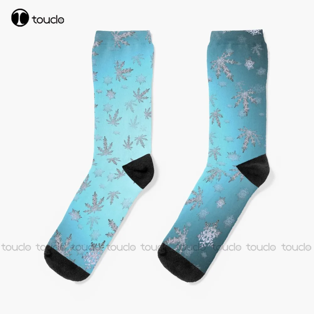 

Let Weed Snow Father Christmas Snow Socks Fun Socks For Men Personalized Custom Unisex Adult Teen Youth Socks 360° Digital Print