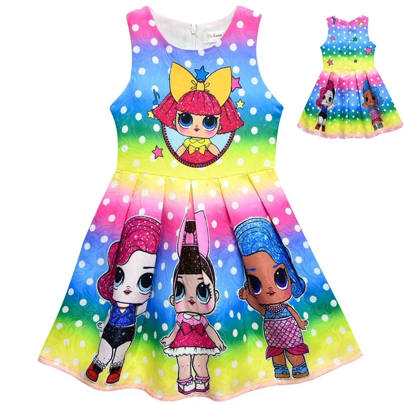 Lol Surprise Doll Girl Cartoon Fashion Summer Dress New Girl Jacquard Skirt Doll Cartoon Sleeveless Vest Pleated Skirt
Lol Surprise Doll Girl Cartoon Fashion Summer Dress New Girl Jacquard Skirt Doll Cartoon Sleeveless Vest Pleated Skirt