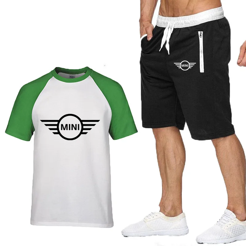 The New Summer Men T Shirts Mini Car Logo Print Casual Short Sleeve Mens T-shirt+pants suit Men Clothing 2Pcs
The New Summer Men T Shirts Mini Car Logo Print Casual Short Sleeve Mens T-shirt+pants suit Men Clothing 2Pcs