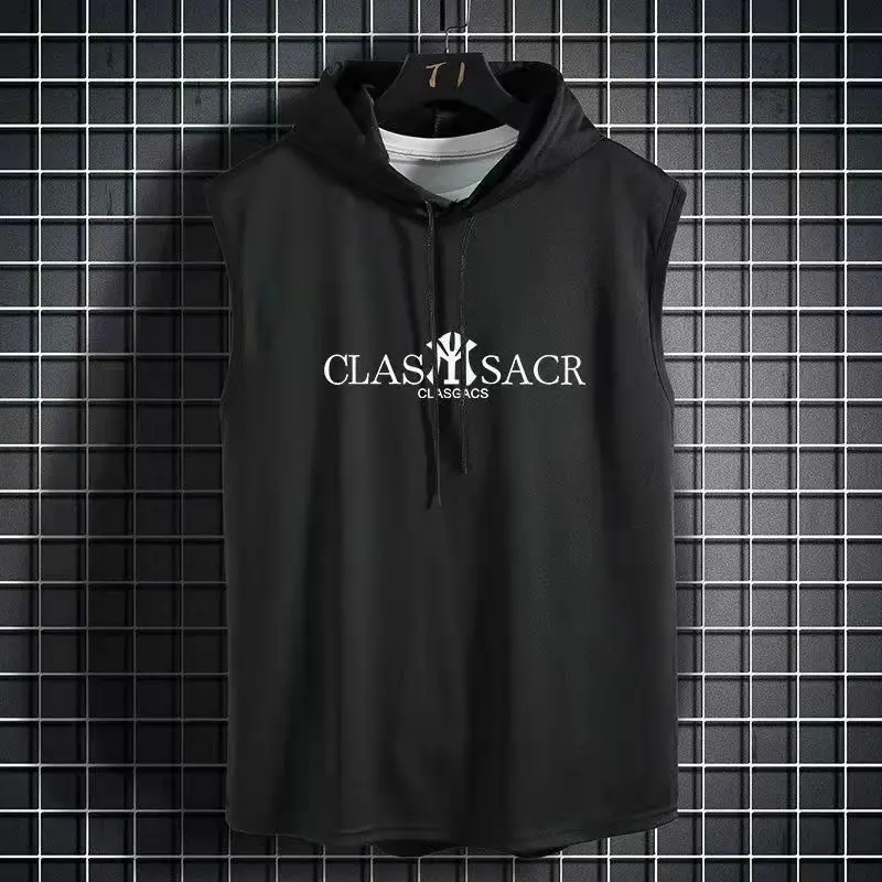 Summer Mens Muscle Hoodie Vest Sleeveless Bodybuilding Gym Workout Fitness Shirt High Quality Vest Hip Hop Sweatshirt Men's Tops 
Summer Mens Muscle Hoodie Vest Sleeveless Bodybuilding Gym Workout Fitness Shirt High Quality Vest Hip Hop Sweatshirt Men's Tops