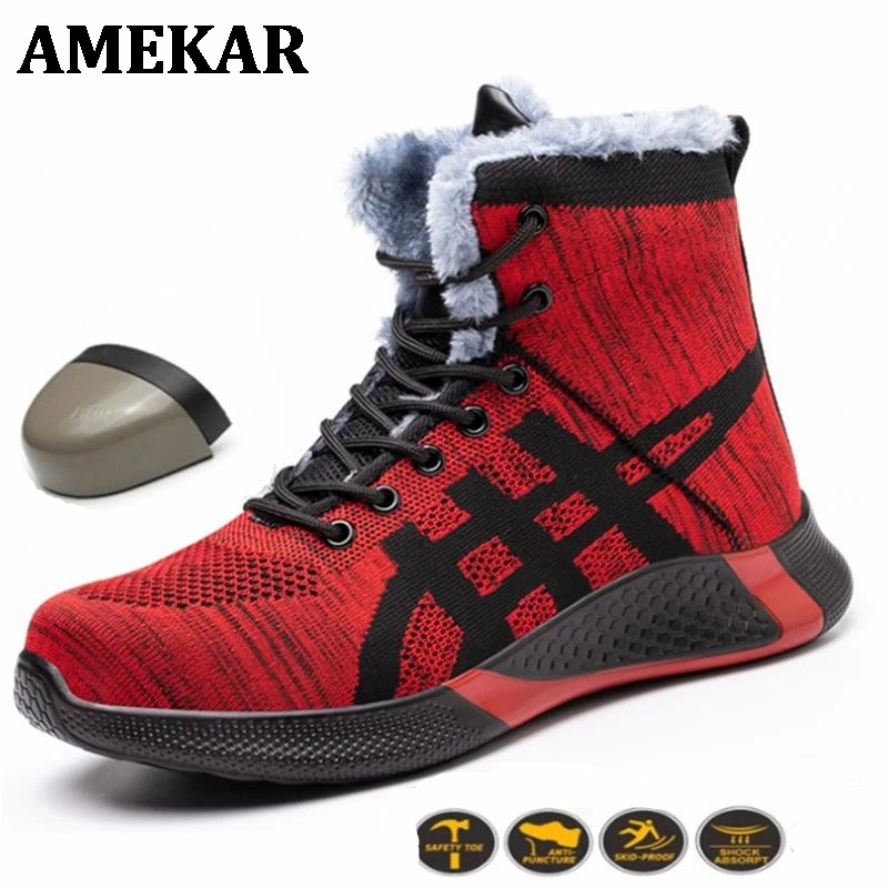 Winter Boots Men's Shoes Steel Toe Cap Light Safety Shoes Steel Toe Cap Non-slip Wear-resistant Indestructible Work Shoes
Winter Boots Men's Shoes Steel Toe Cap Light Safety Shoes Steel Toe Cap Non-slip Wear-resistant Indestructible Work Shoes