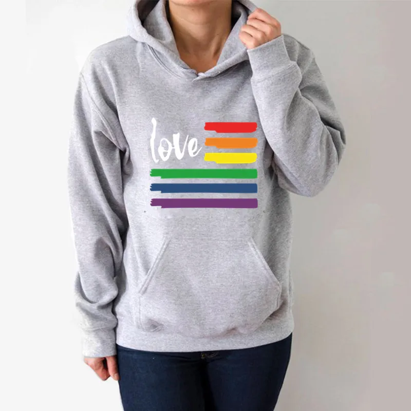 Love Rainbow Stripes Printed Hoodies Women Fleece Long Sleeve Loose Sweatshirt with Hat Girls Women Hoodie PulloversWinter
Love Rainbow Stripes Printed Hoodies Women Fleece Long Sleeve Loose Sweatshirt with Hat Girls Women Hoodie PulloversWinter