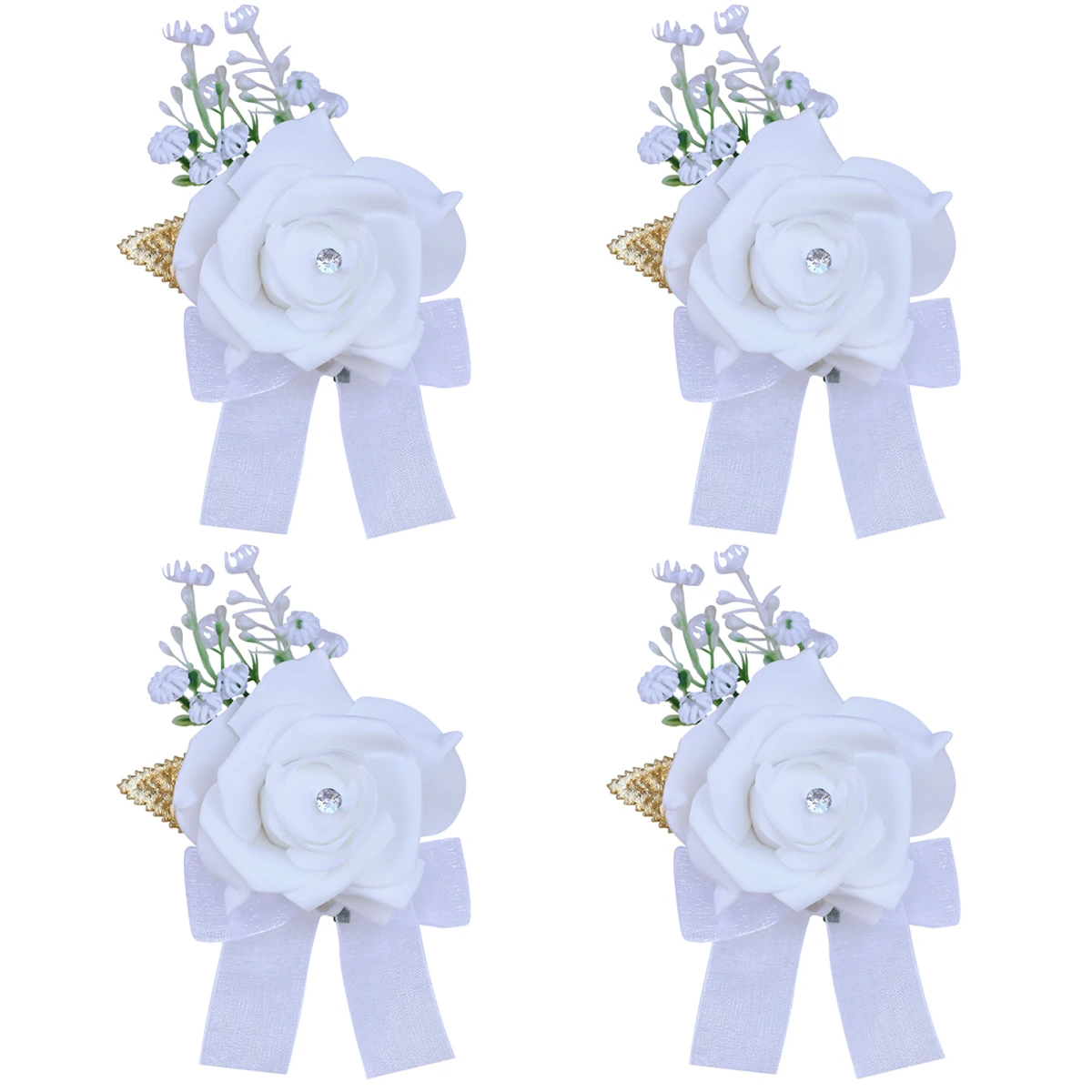 4pcs European Style Hot Sale Bride and Bridesmaid Wrist Corsage PE Simulation Rose Ribbon Groom Corsage Wedding Supplies XH0718
4pcs European Style Hot Sale Bride and Bridesmaid Wrist Corsage PE Simulation Rose Ribbon Groom Corsage Wedding Supplies XH0718