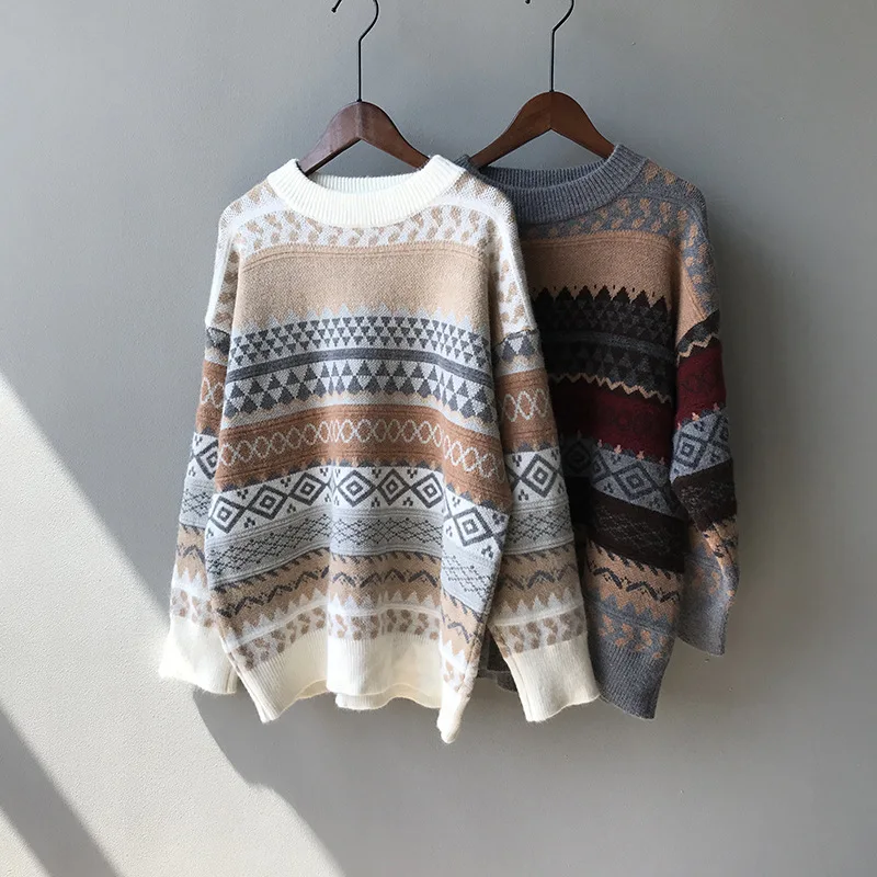 Japanese Style Knitted Sweaters Retro Elegance Delicate Temperament Women Pullover O-Neck Long Sleeve Loose Thicking Bottom Tops
Japanese Style Knitted Sweaters Retro Elegance Delicate Temperament Women Pullover O-Neck Long Sleeve Loose Thicking Bottom Tops