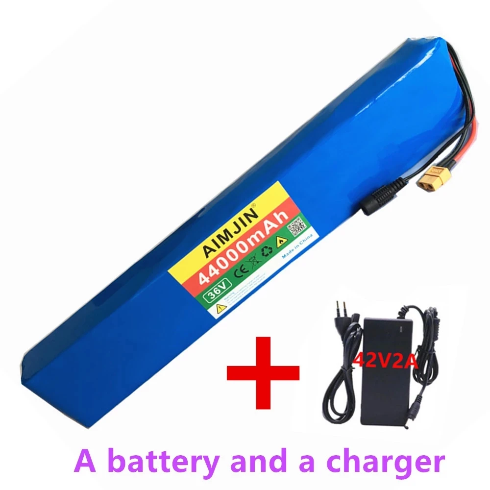 XT60 Interface 36V Battery 10S4P 44Ah Battery Pack 1000W High Power Battery 36V44000mAh Electric Bicycle BMS + 42v Charger
XT60 Interface 36V Battery 10S4P 44Ah Battery Pack 1000W High Power Battery 36V44000mAh Electric Bicycle BMS + 42v Charger