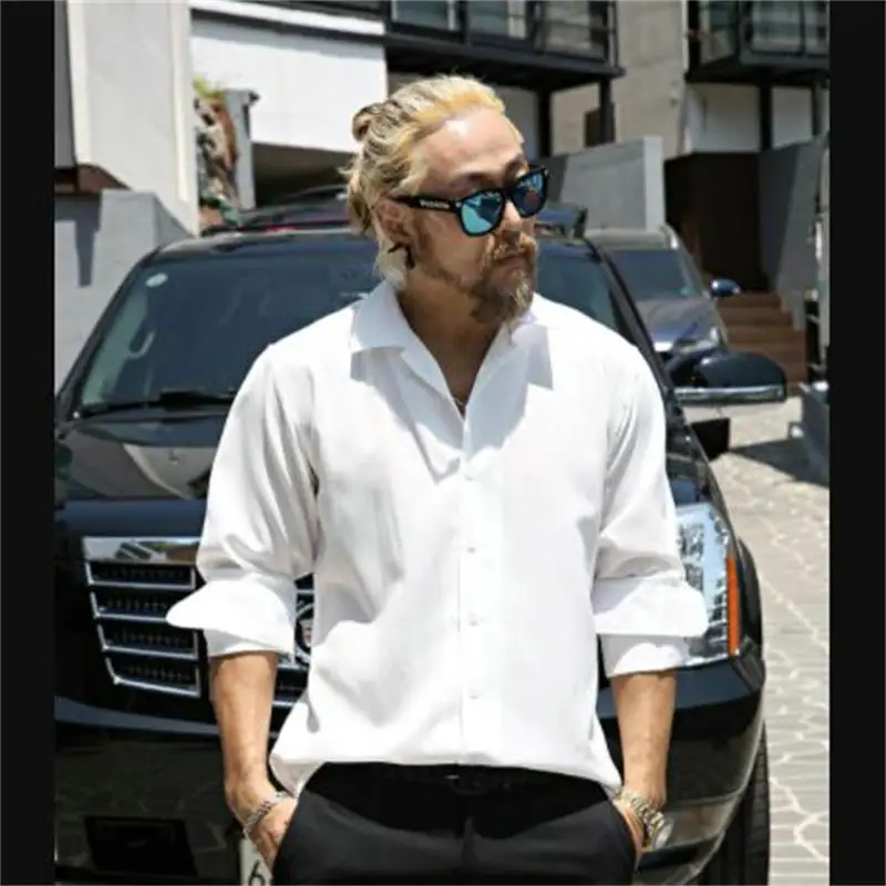 Japanese fashion brand 2021 men's new solid color loose fashion long sleeve shirt high end business thin shirt Large
Japanese fashion brand 2021 men's new solid color loose fashion long sleeve shirt high end business thin shirt Large