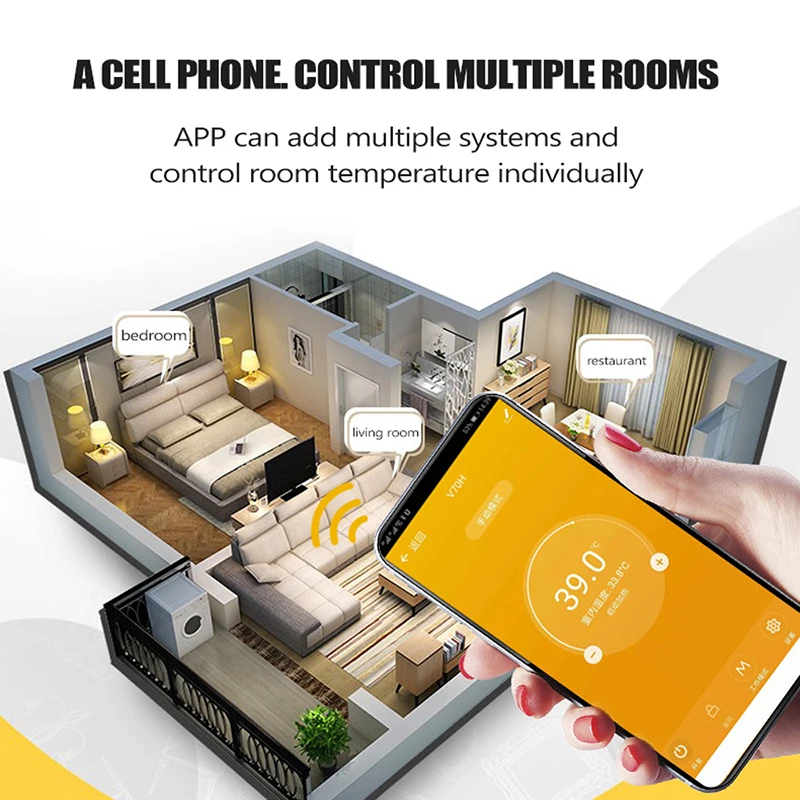 Smart Home WiFi Smart Thermostat Electric Floor Heating Water Boiler Temperature Controlle
Smart Home WiFi Smart Thermostat Electric Floor Heating Water Boiler Temperature Controlle
