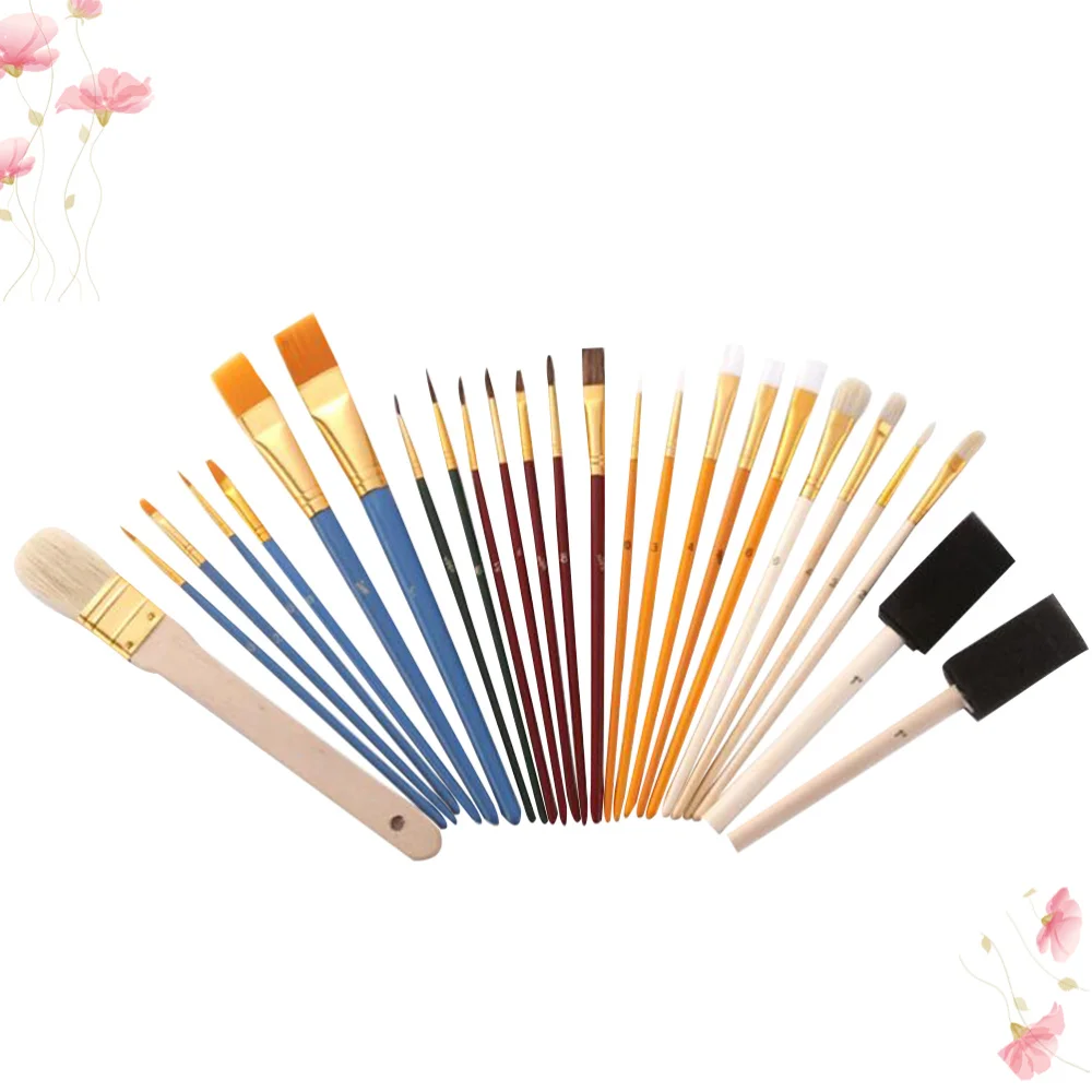 25pcs Paint Brushes Set Multifunction Brushes Watercolor Oil Painting Brush DIY Drawing Tool for Students Artists
25pcs Paint Brushes Set Multifunction Brushes Watercolor Oil Painting Brush DIY Drawing Tool for Students Artists