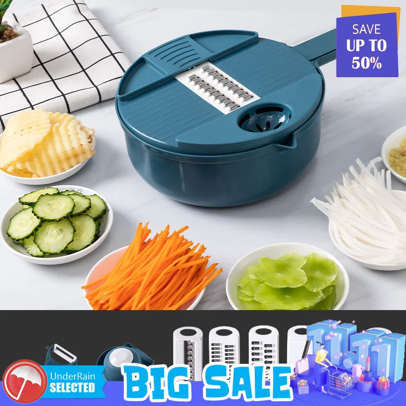Multi Function Vegetable Cutting Tool Fruit Slicer Kitchen Accessories Cutter Gadget Chopper Grater Shredder Manual Grinder
Multi Function Vegetable Cutting Tool Fruit Slicer Kitchen Accessories Cutter Gadget Chopper Grater Shredder Manual Grinder