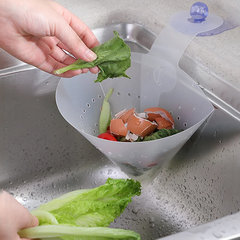 Inverted Triangular Hanging Sink Strainer Drain Net Bag With Bracket Vegetable Fruit Drainer Basket Kitchen Sink Filter Basket
Inverted Triangular Hanging Sink Strainer Drain Net Bag With Bracket Vegetable Fruit Drainer Basket Kitchen Sink Filter Basket