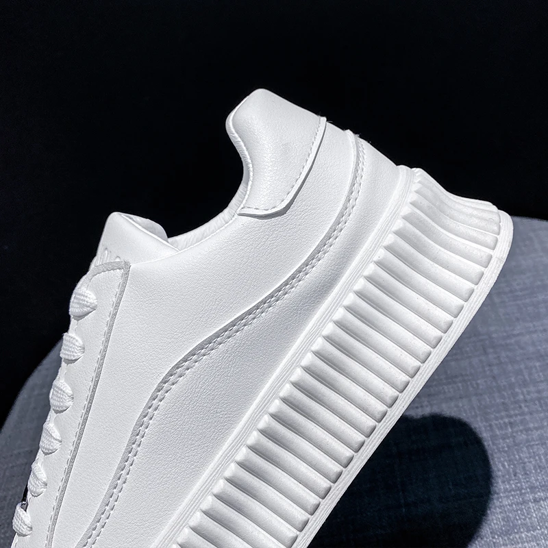 Spring White Shoes Woman Sneakers 2021 New PU Leather Platform Sneakers Korean Thick-soled Increased Casual Biscuit Shoes Ladies
Spring White Shoes Woman Sneakers 2021 New PU Leather Platform Sneakers Korean Thick-soled Increased Casual Biscuit Shoes Ladies