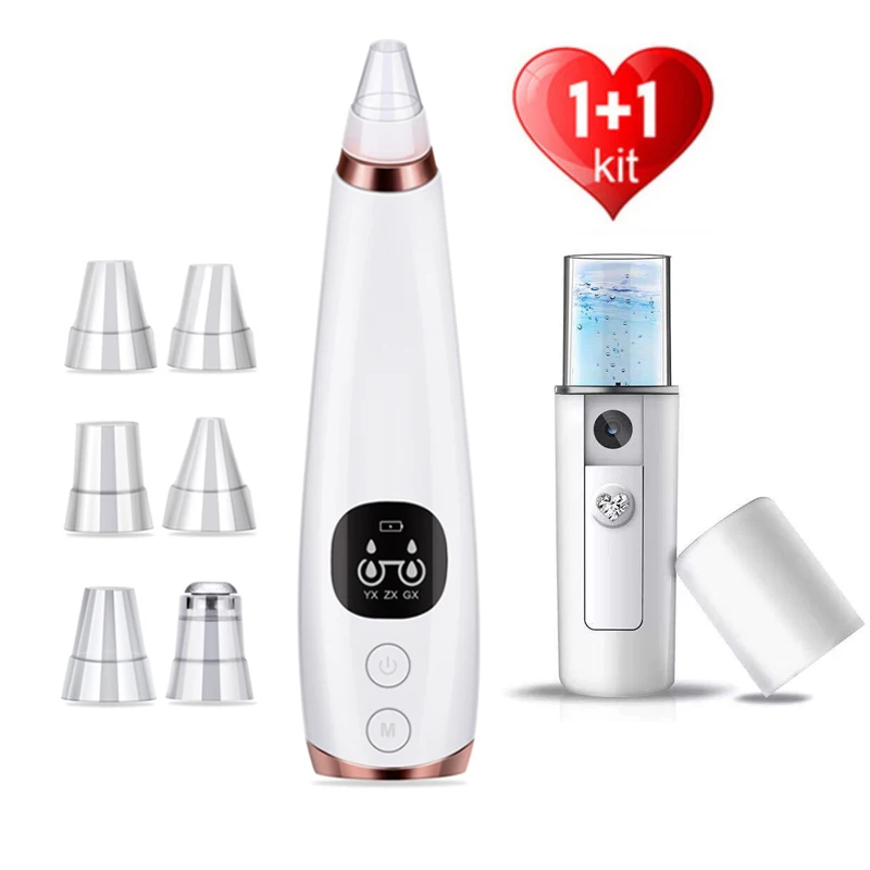 Blackhead Remover Vacuum Pore Cleaner Electric Nose Face Acne Deep Cleansing Suction Machin Nano Exfoliator Sprayer Steamer
Blackhead Remover Vacuum Pore Cleaner Electric Nose Face Acne Deep Cleansing Suction Machin Nano Exfoliator Sprayer Steamer