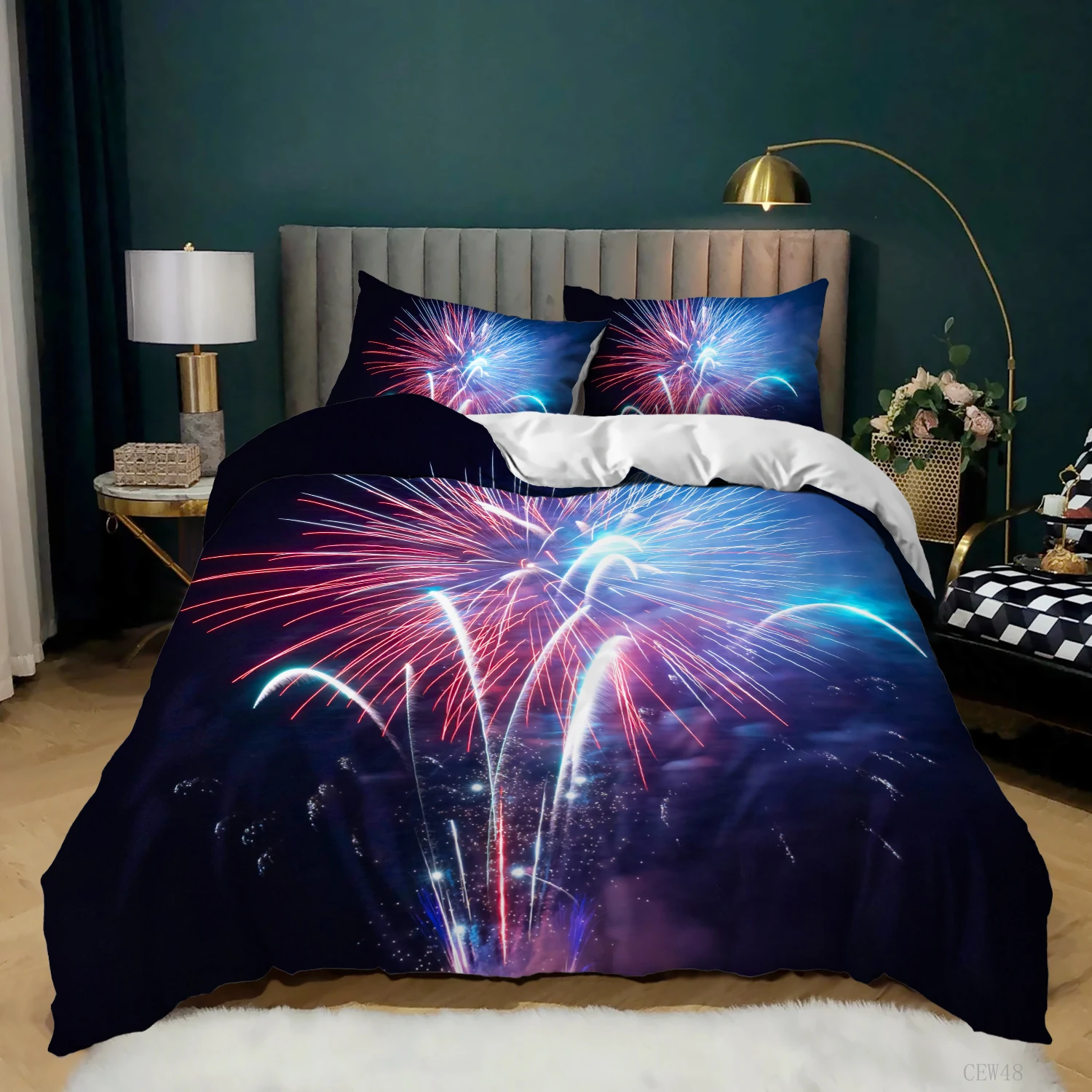Home Textiles Festival Fireworks Bedding Set Duvet Cover Pillowcase Bedclothes Quilt Cover Sets Queen King Size 2/3PCS
Home Textiles Festival Fireworks Bedding Set Duvet Cover Pillowcase Bedclothes Quilt Cover Sets Queen King Size 2/3PCS