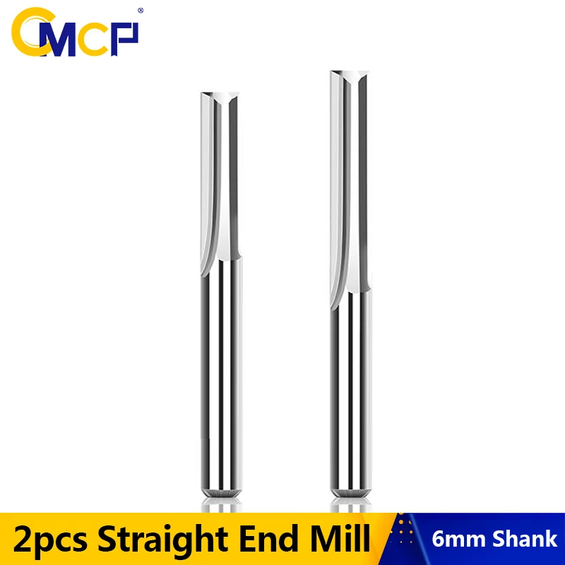 CMCP Milling Cutter 6mm Shank 2pcs 22mm 28mm 2 Flute Straight Slot End Mill CNC Machine Router Bit CNC Tool Cutter
CMCP Milling Cutter 6mm Shank 2pcs 22mm 28mm 2 Flute Straight Slot End Mill CNC Machine Router Bit CNC Tool Cutter