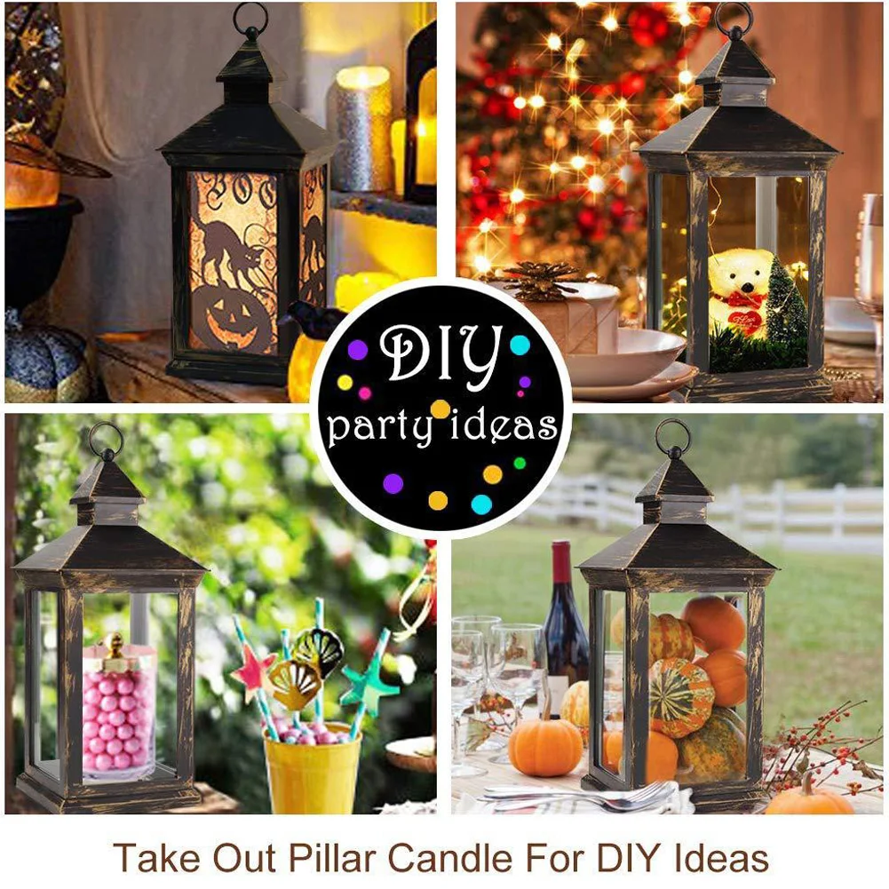 Decorative Candle Lantern Black Outdoor Waterproof Vintage Battery Powered LED Hanging Lantern For Wedding Indoors MDJ99
Decorative Candle Lantern Black Outdoor Waterproof Vintage Battery Powered LED Hanging Lantern For Wedding Indoors MDJ99