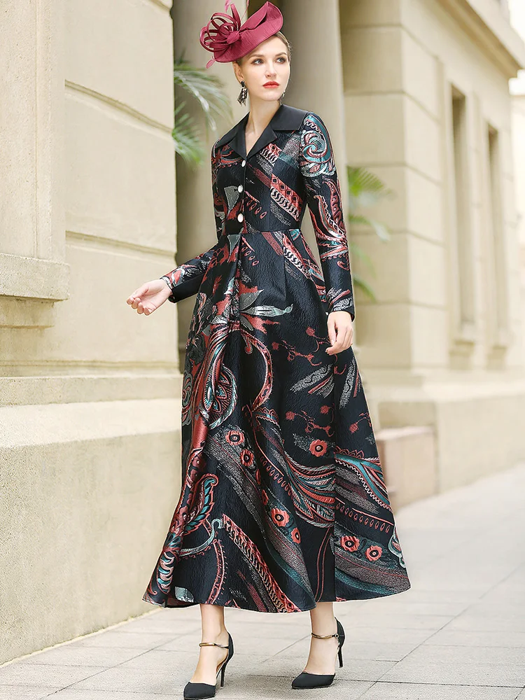 2021 Spring Autumn Jacquard Vintage Long Dress Wrist Evening Formal Dress Women Party Night Ball Gown Long Dresses DZ1308
2021 Spring Autumn Jacquard Vintage Long Dress Wrist Evening Formal Dress Women Party Night Ball Gown Long Dresses DZ1308
