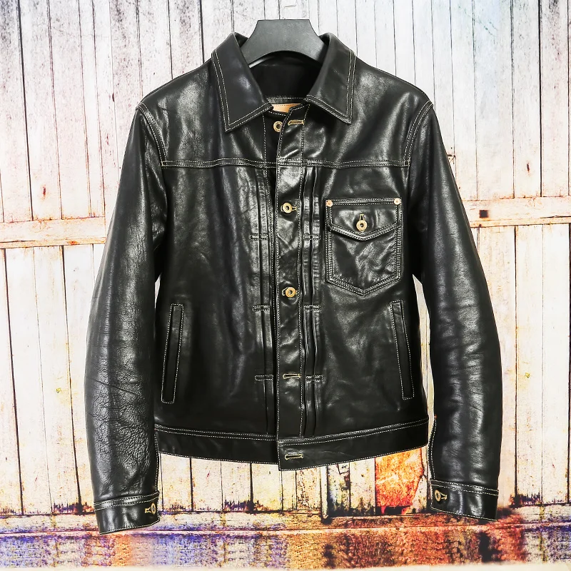 2021 Black Japan Casual Style Genuine Leather Jacket Men Plus Size 3XL Real Natural Horsehide Autumn Slim Fit Short 506 Coat
2021 Black Japan Casual Style Genuine Leather Jacket Men Plus Size 3XL Real Natural Horsehide Autumn Slim Fit Short 506 Coat