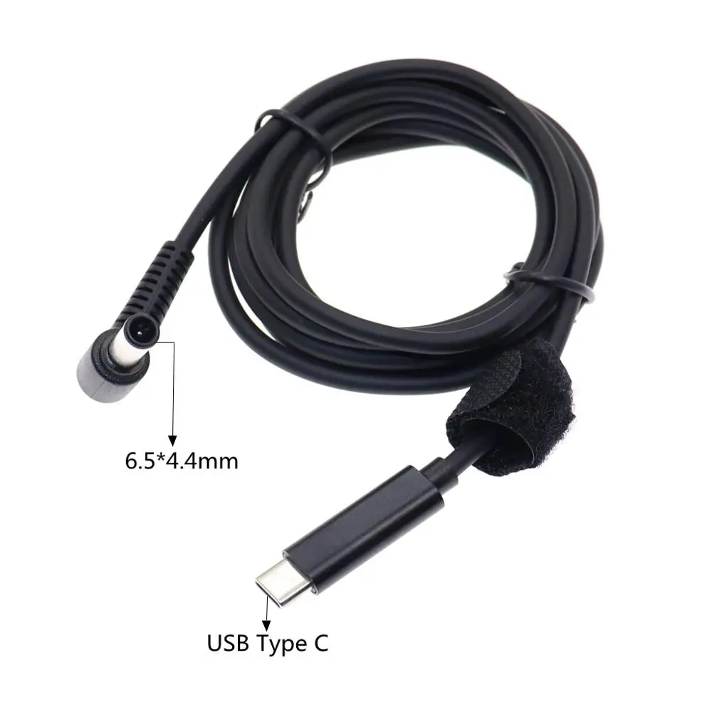 Переходник с USB Type C на 6 5x4 4 5*4 мм штекер кабель для зарядки ноутбука шнур Sony LG