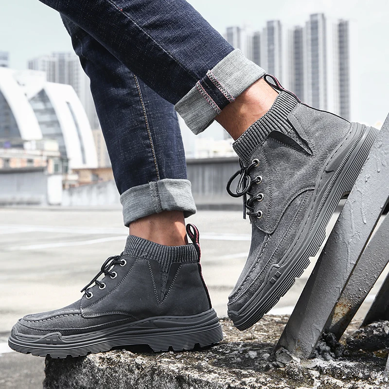 Leisure Shoes Casual Fashion Sneakers Men High Top Men's Man Shoes Causal For Leather Shoe Hightop Mens Hot Sale Sports
Leisure Shoes Casual Fashion Sneakers Men High Top Men's Man Shoes Causal For Leather Shoe Hightop Mens Hot Sale Sports