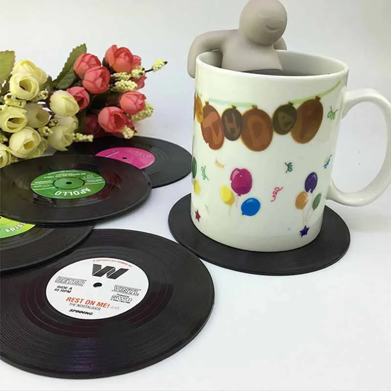6pcs Creative Vinyl Record Player Table Placemats Retro Vintage Mug Coaster Home Decor CD Pads Mats Cup Coasters Antislip Pads
6pcs Creative Vinyl Record Player Table Placemats Retro Vintage Mug Coaster Home Decor CD Pads Mats Cup Coasters Antislip Pads