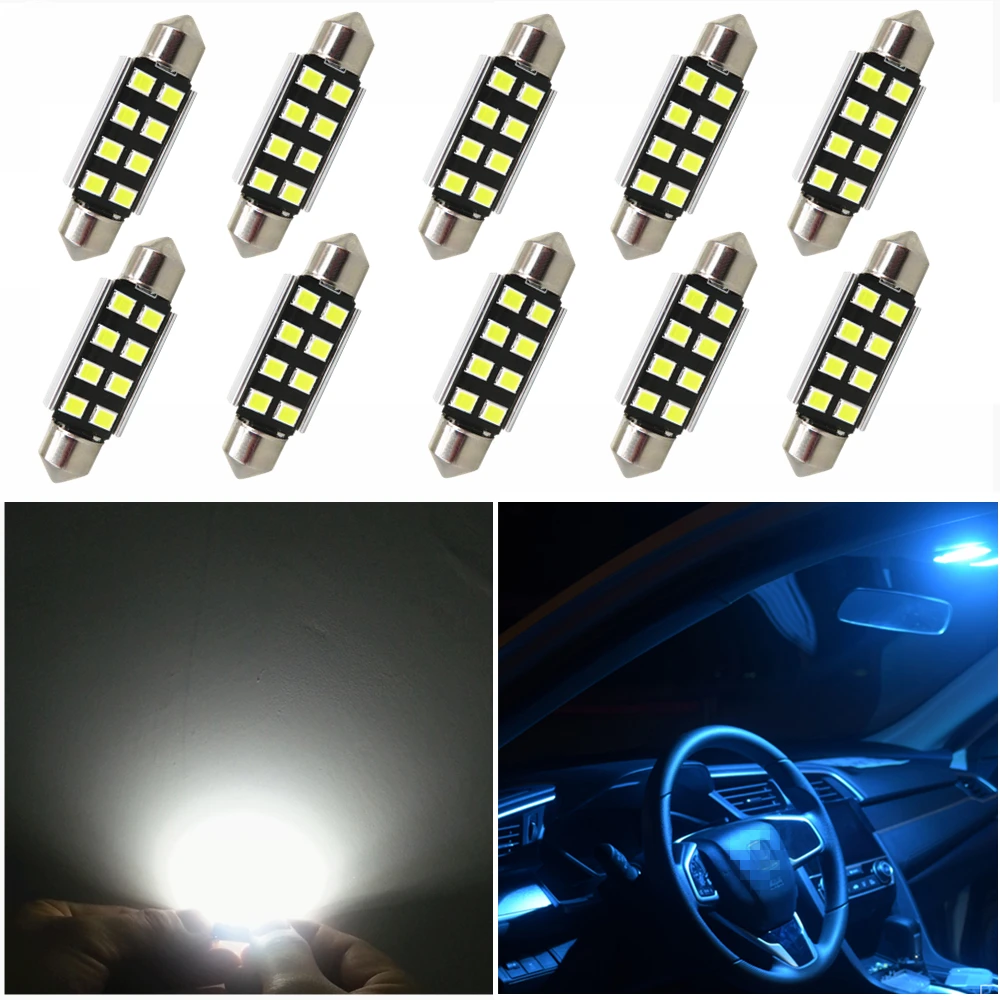 WLJH 10x LED 36mm White CANbus C5W Bulbs 2835SMD Interior Lights License Plate Light For BMW E39 E36 E46 E90 E60 E30 E53 E70
WLJH 10x LED 36mm White CANbus C5W Bulbs 2835SMD Interior Lights License Plate Light For BMW E39 E36 E46 E90 E60 E30 E53 E70