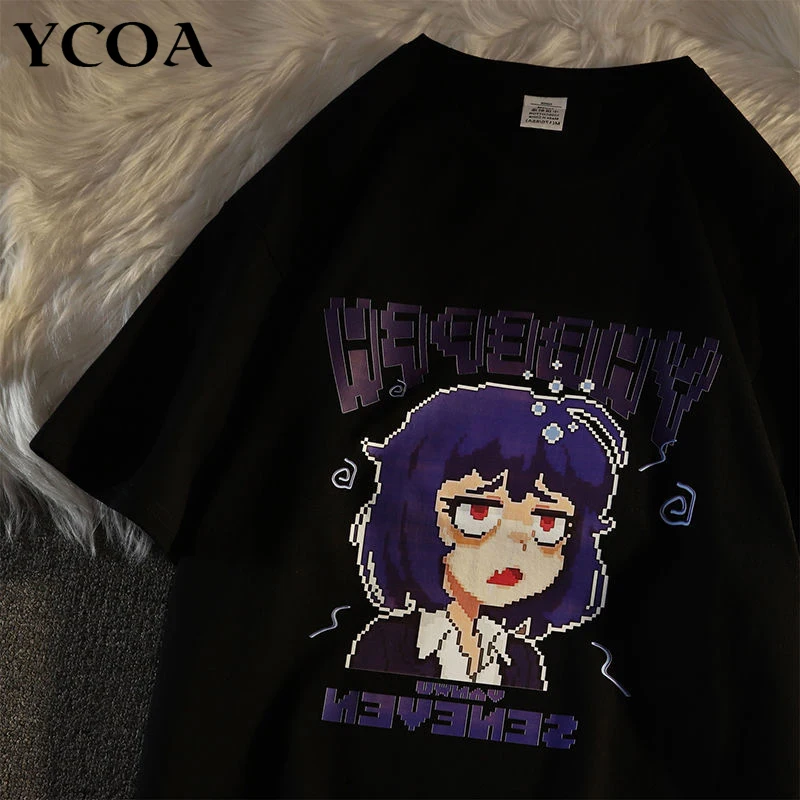 Oversized T-Shirt Women Anime Cartoon Retro Print Kawaii Aesthetic Harajuku Short Sleeve Goth Punk Y2k Tops Tees Female Clothing
Oversized T-Shirt Women Anime Cartoon Retro Print Kawaii Aesthetic Harajuku Short Sleeve Goth Punk Y2k Tops Tees Female Clothing