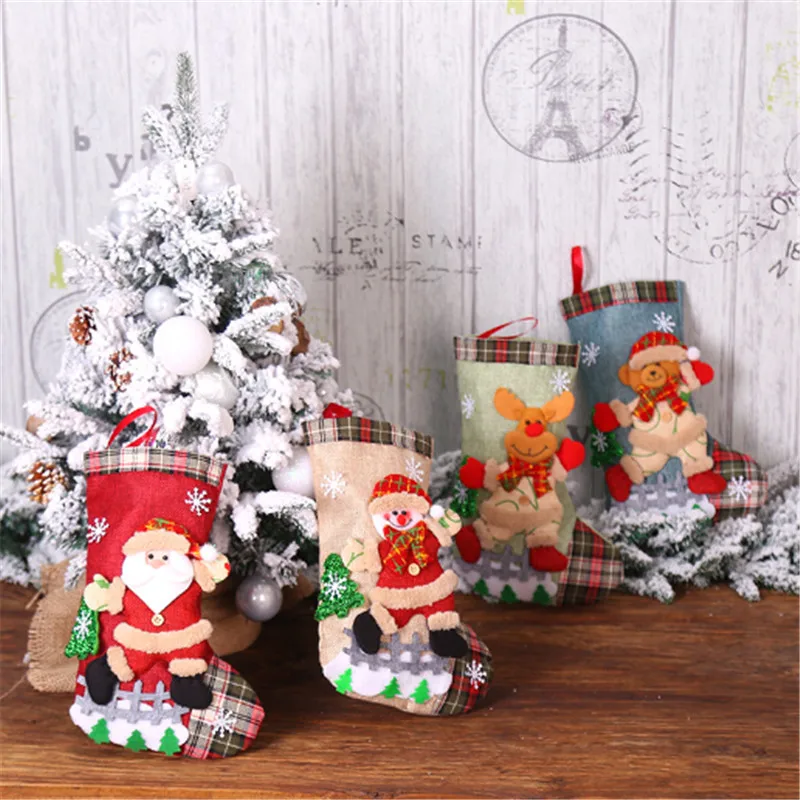 Navidad 2020 Новогоднее украшение носки Санта-Клауса Подарочная сумка Рождественское украшение для дома Рождественское украшение Рождество С Р...
Navidad 2020 Новогоднее украшение носки Санта-Клауса Подарочная сумка Рождественское украшение для дома Рождественское украшение Рождество С Р...