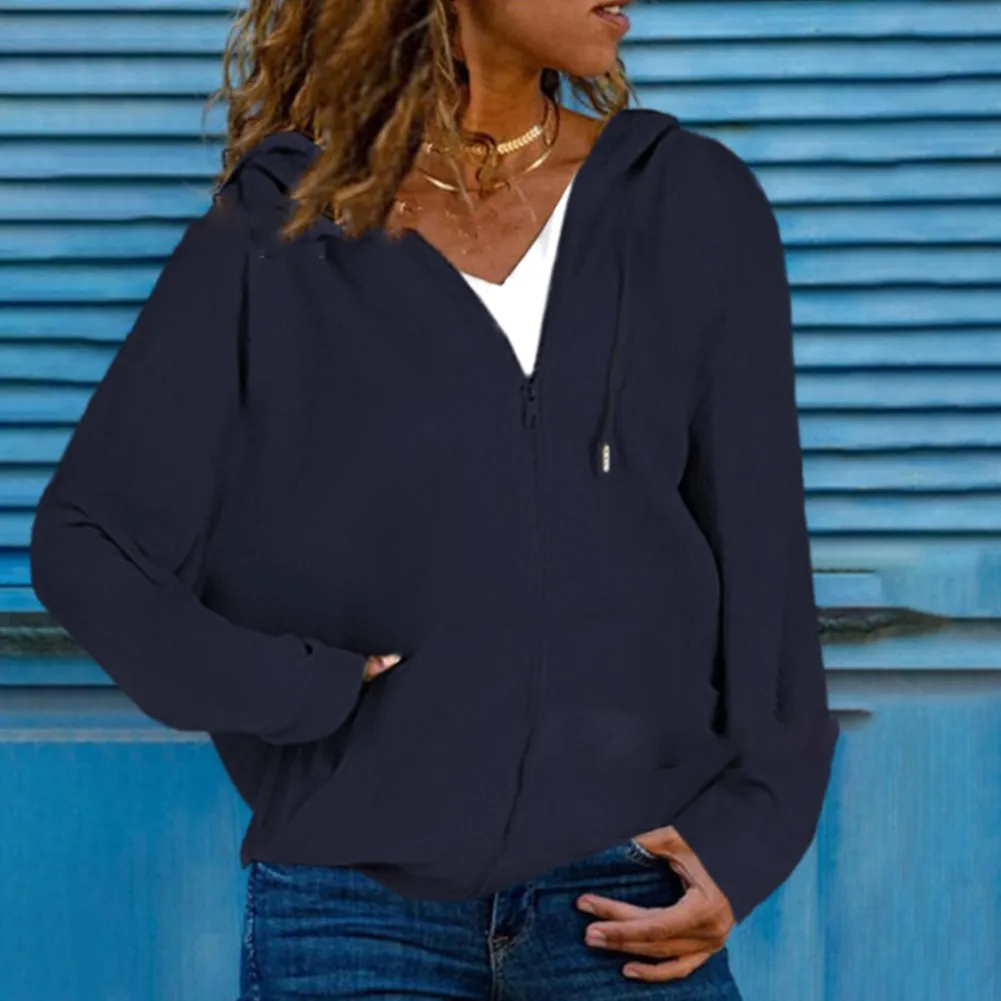Womens Zip Up Hoodies Sweatshirt Pullover Jacket Coat Casual Sports Outwear Solid Color Hooded Sweatshirt
Womens Zip Up Hoodies Sweatshirt Pullover Jacket Coat Casual Sports Outwear Solid Color Hooded Sweatshirt