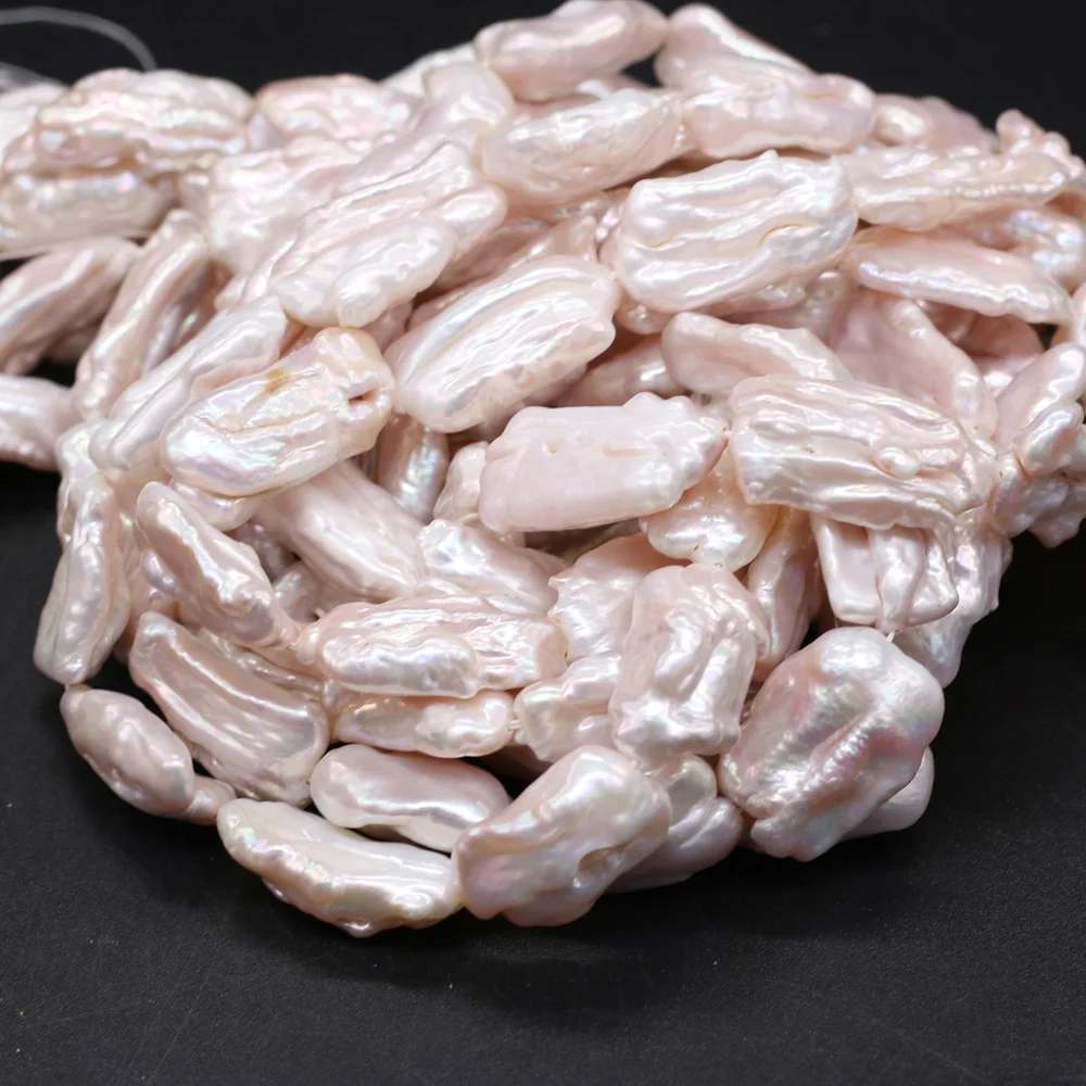 Natural Freshwater Pearl Beads For DIY Jewelry Making Necklaces Bracelets Earrings White Baroque Infinity 36cm 12x23-15x25mm 
Natural Freshwater Pearl Beads For DIY Jewelry Making Necklaces Bracelets Earrings White Baroque Infinity 36cm 12x23-15x25mm