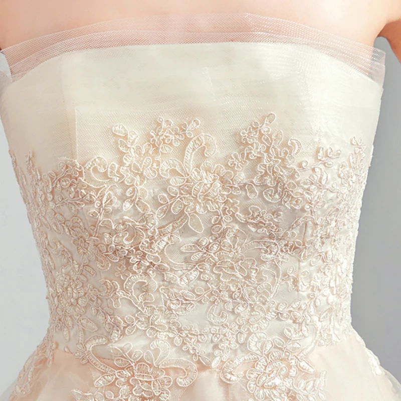 Champagne Luxury Evening Dress Illusion Simple Lace Tulle Asymmetrical Sleeveless Embroidery Elegant Women Formal Dresses TS225
Champagne Luxury Evening Dress Illusion Simple Lace Tulle Asymmetrical Sleeveless Embroidery Elegant Women Formal Dresses TS225