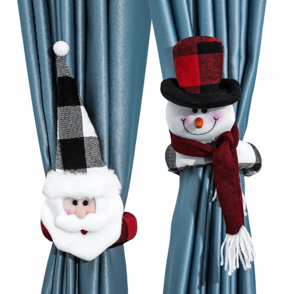 1PC Christmas Plaid Curtain Buckle Santa Snowman Curtain Tiebacks Tie Rope Christmas Home Decor Curtain Buckle Bandage
1PC Christmas Plaid Curtain Buckle Santa Snowman Curtain Tiebacks Tie Rope Christmas Home Decor Curtain Buckle Bandage