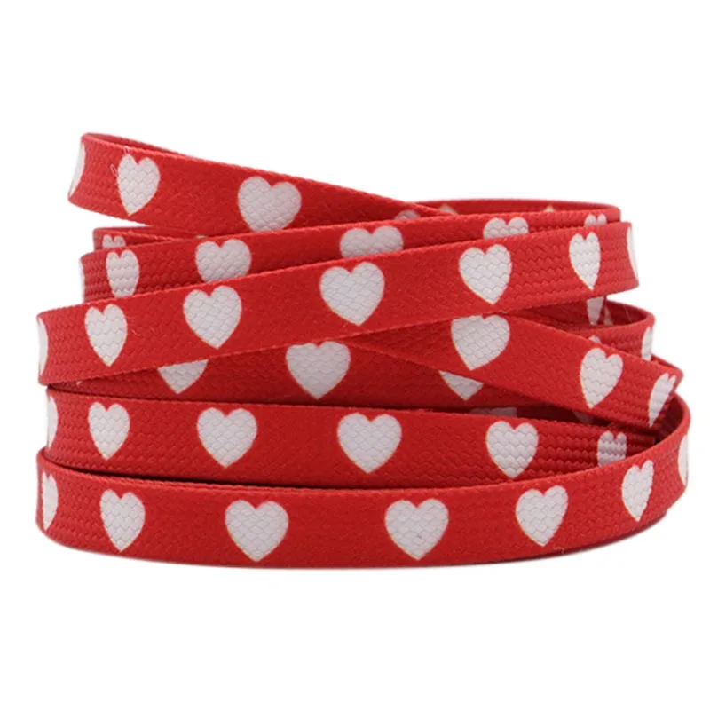 Lovers Couples Shoelaces Flat Printed Red White Heart Boot Laces Heat Transfer Latchet For AF1 1970s Air Force One
Lovers Couples Shoelaces Flat Printed Red White Heart Boot Laces Heat Transfer Latchet For AF1 1970s Air Force One